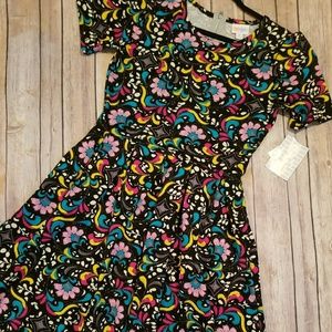 Lularoe Amelia Dress Medium Nwt